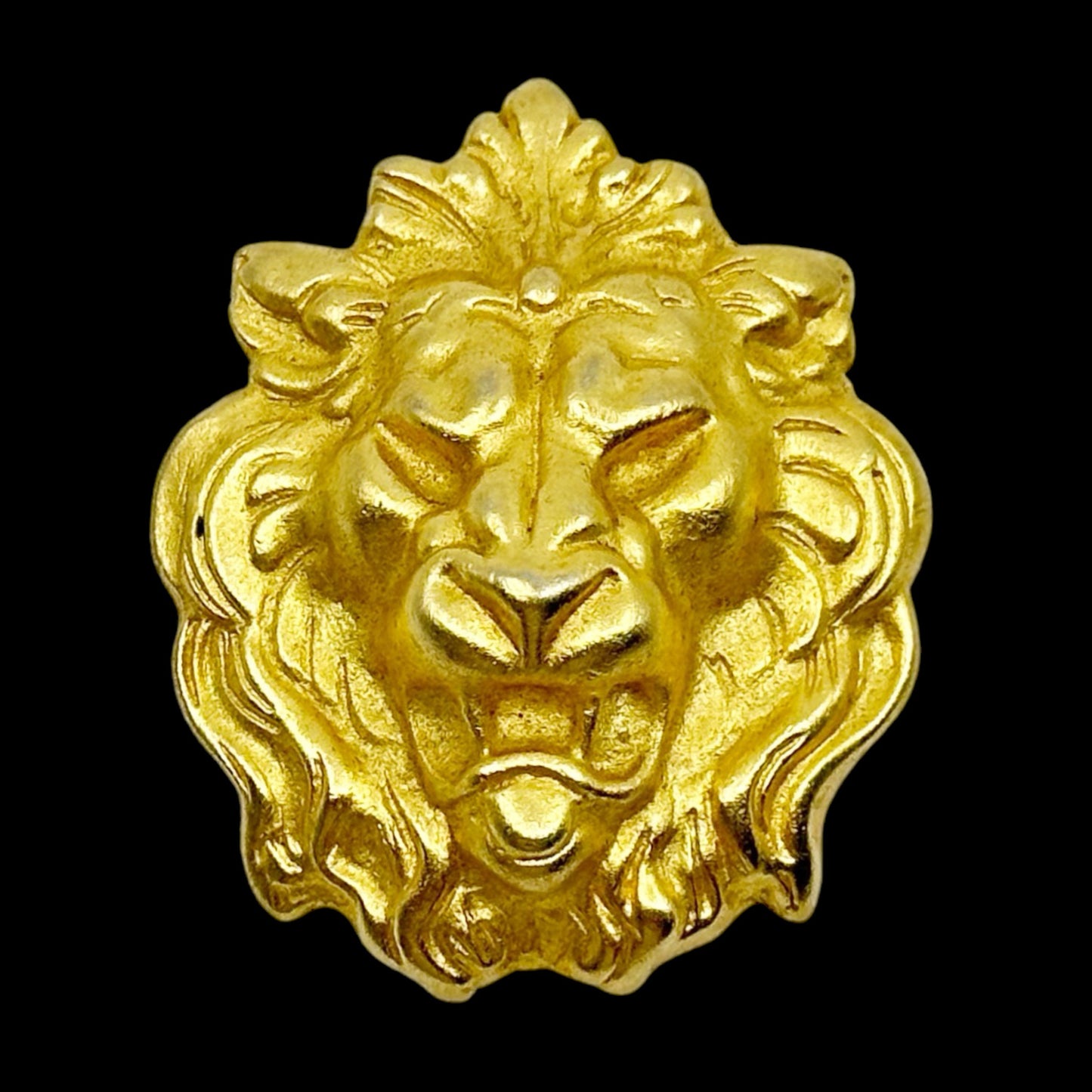 Vintage Gold Tone Lion Brooch