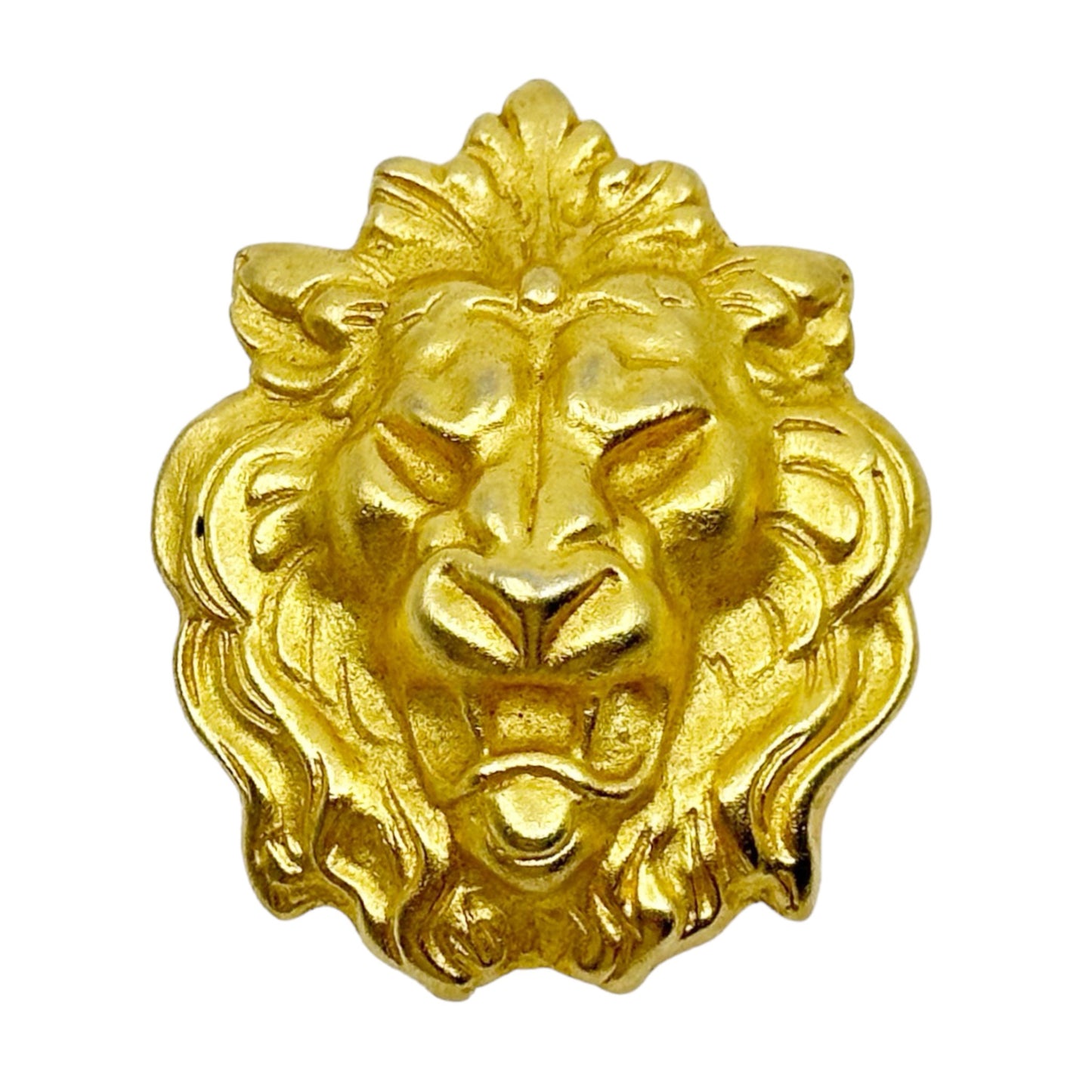 Vintage Gold Tone Lion Brooch