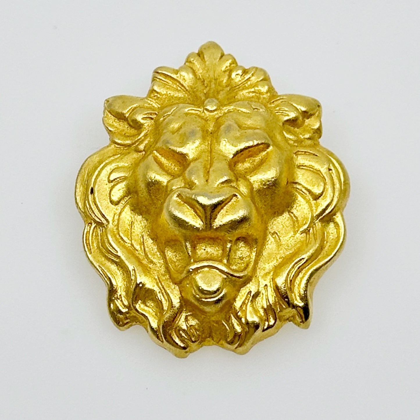 Vintage Gold Tone Lion Brooch