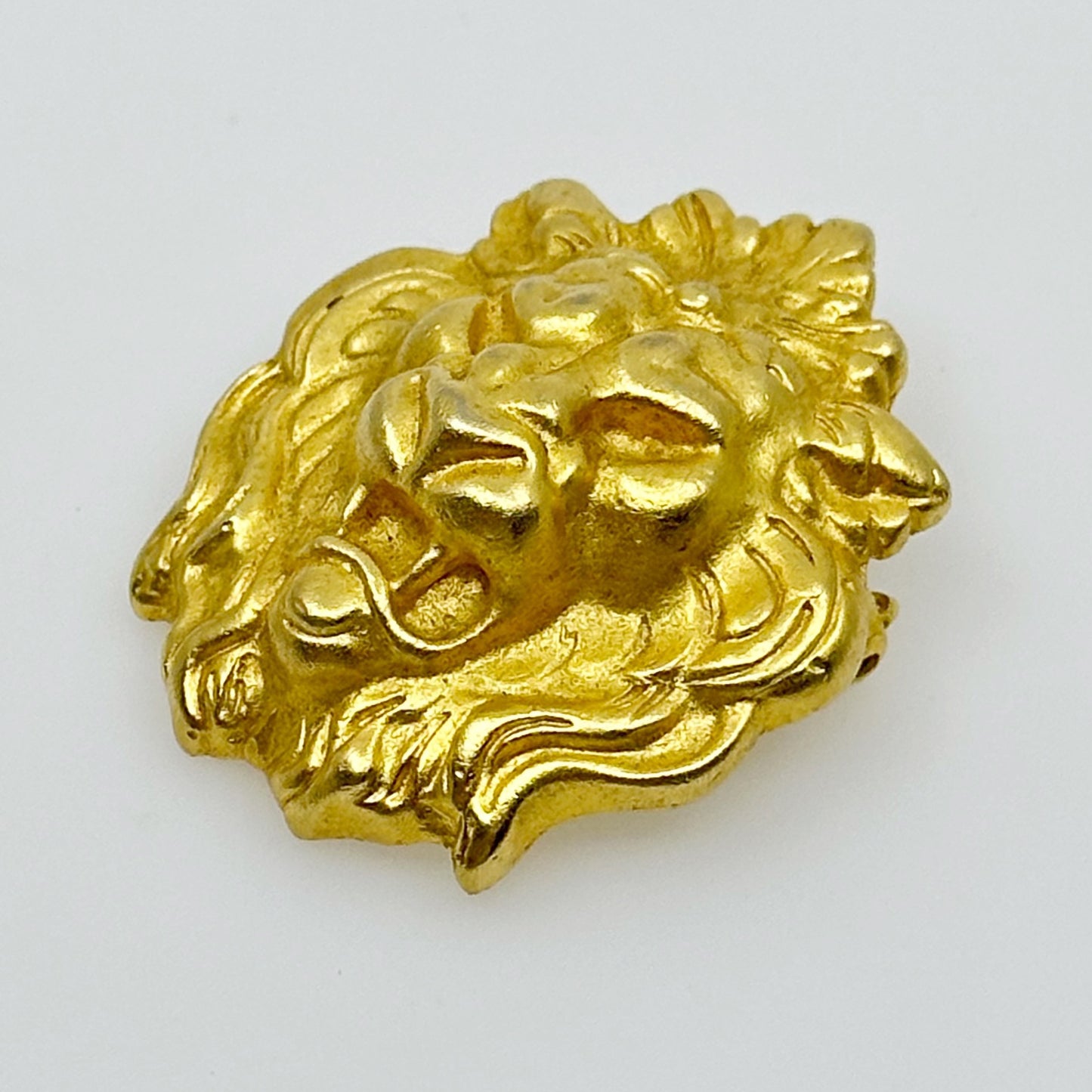 Vintage Gold Tone Lion Brooch