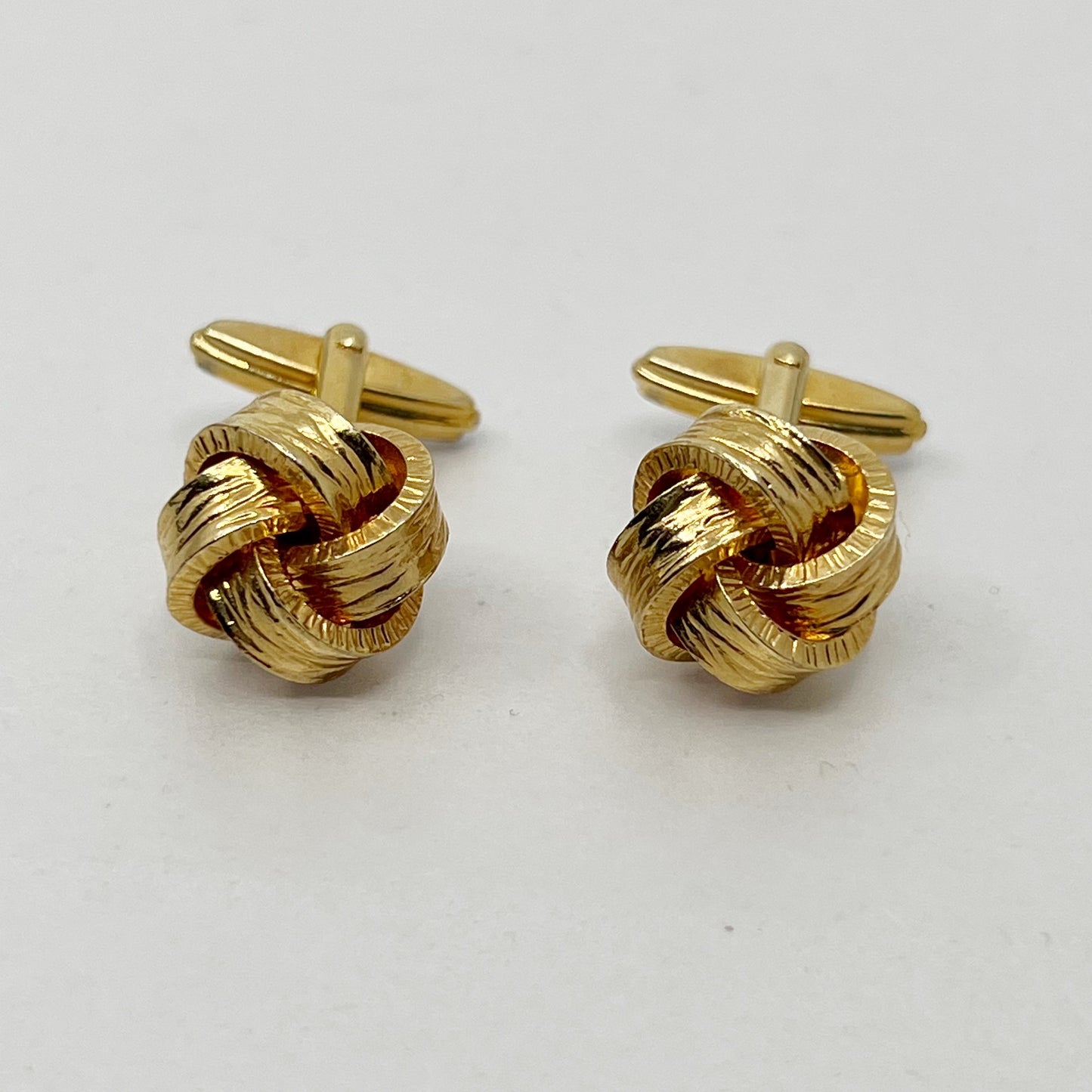 Vintage gold filled love knot Cufflinks