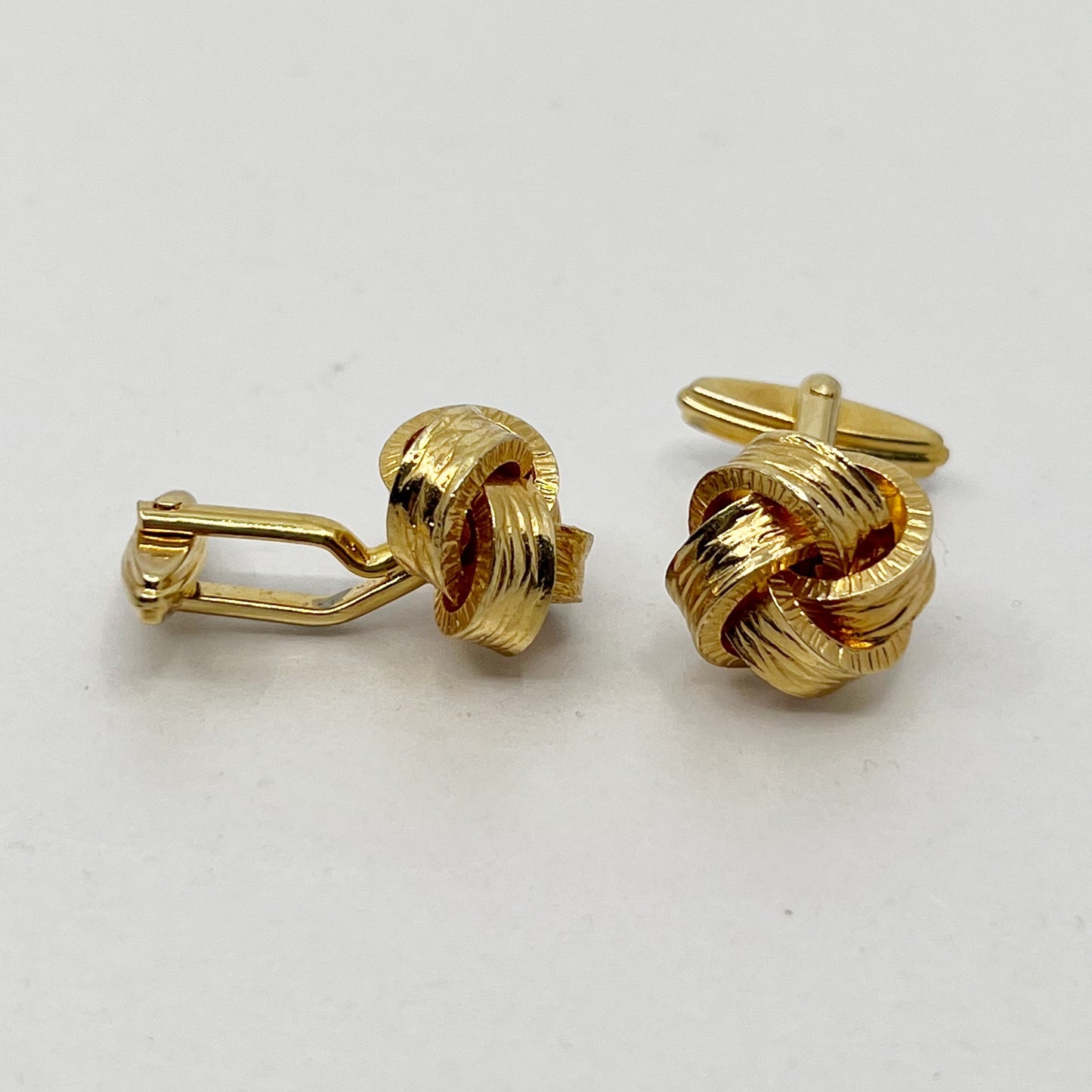 Vintage gold filled love knot Cufflinks