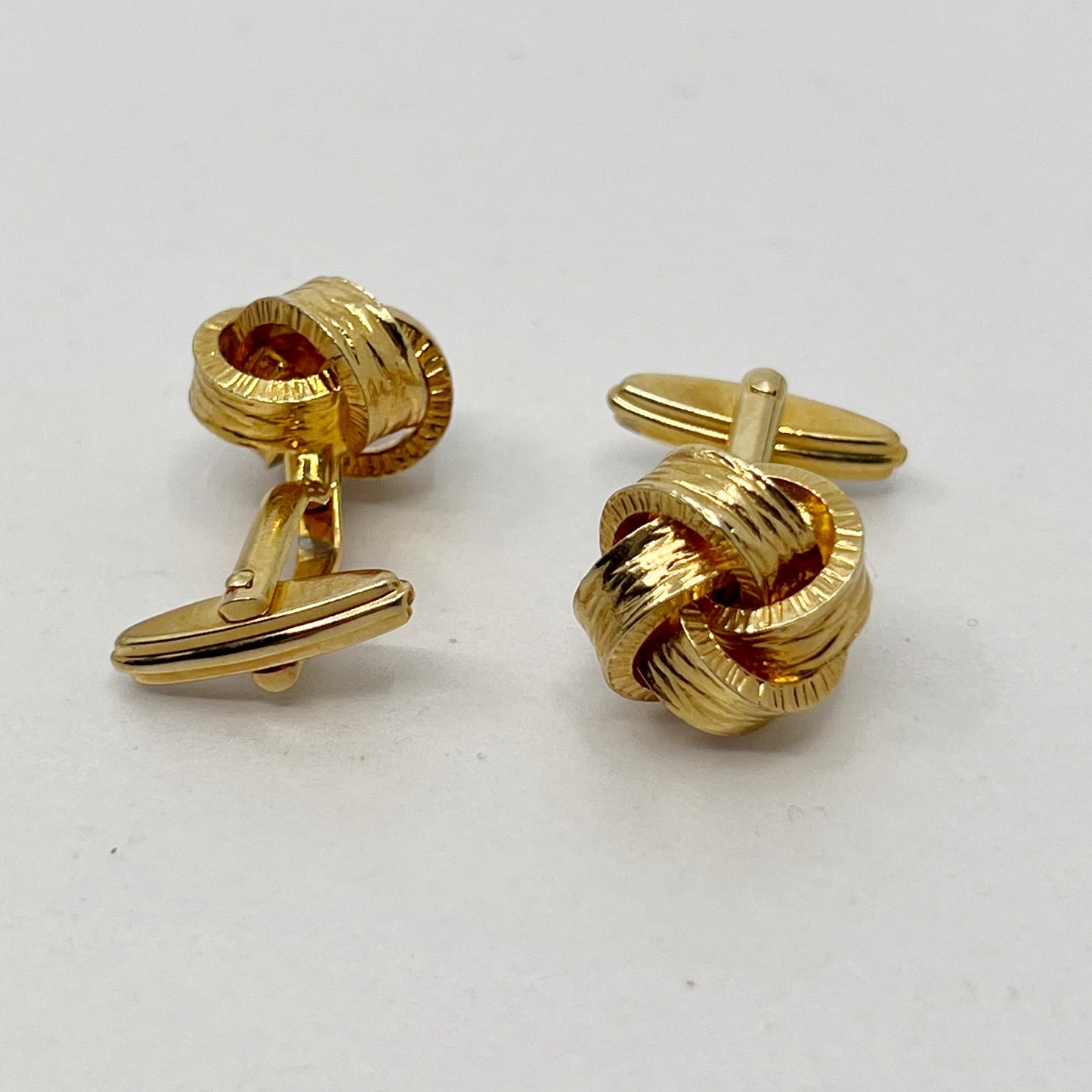 Vintage gold filled love knot Cufflinks