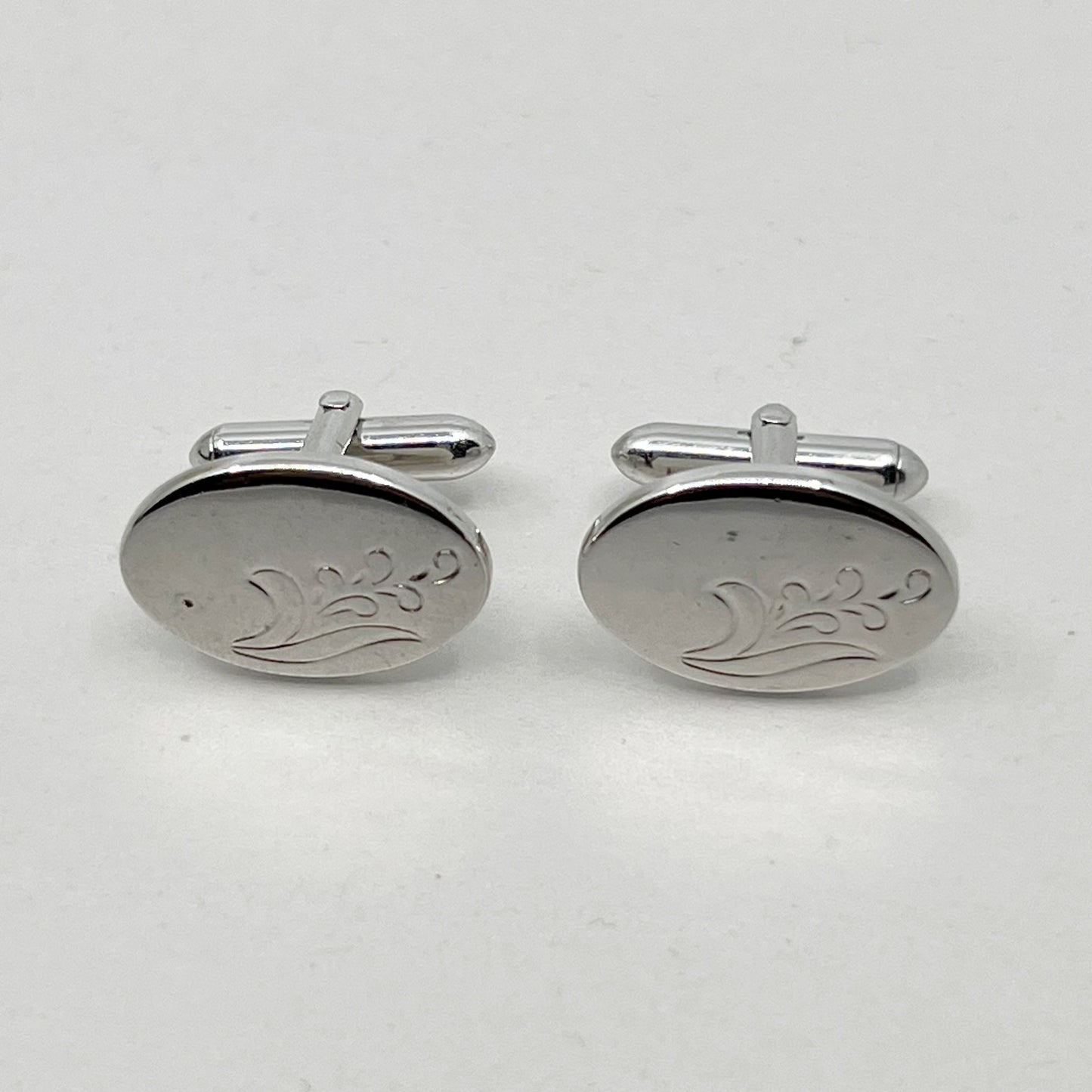 Vintage Swank silver tone Cufflinks