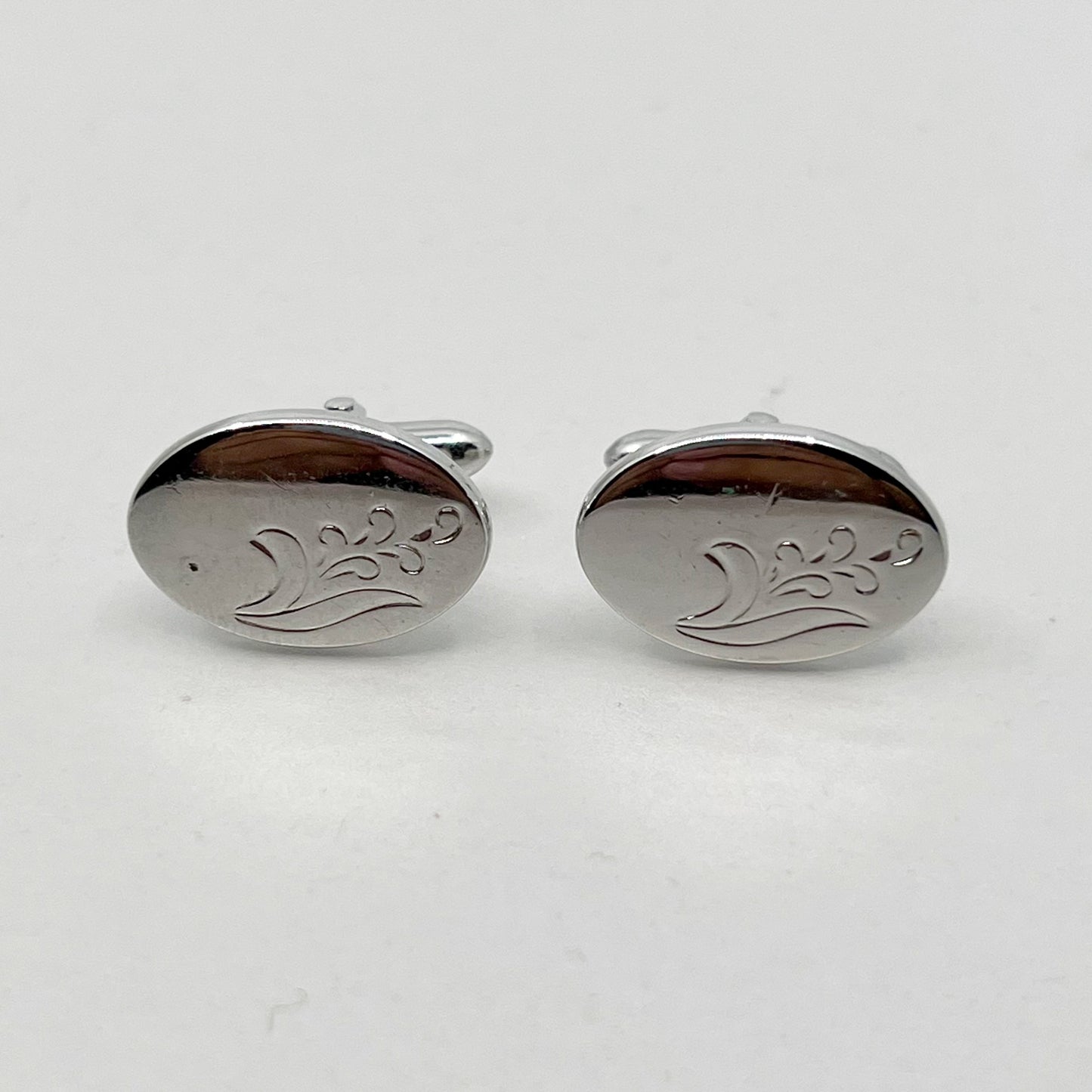 Vintage Swank silver tone Cufflinks