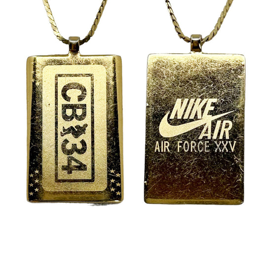 Nike Air Force XXV Gold tone necklace