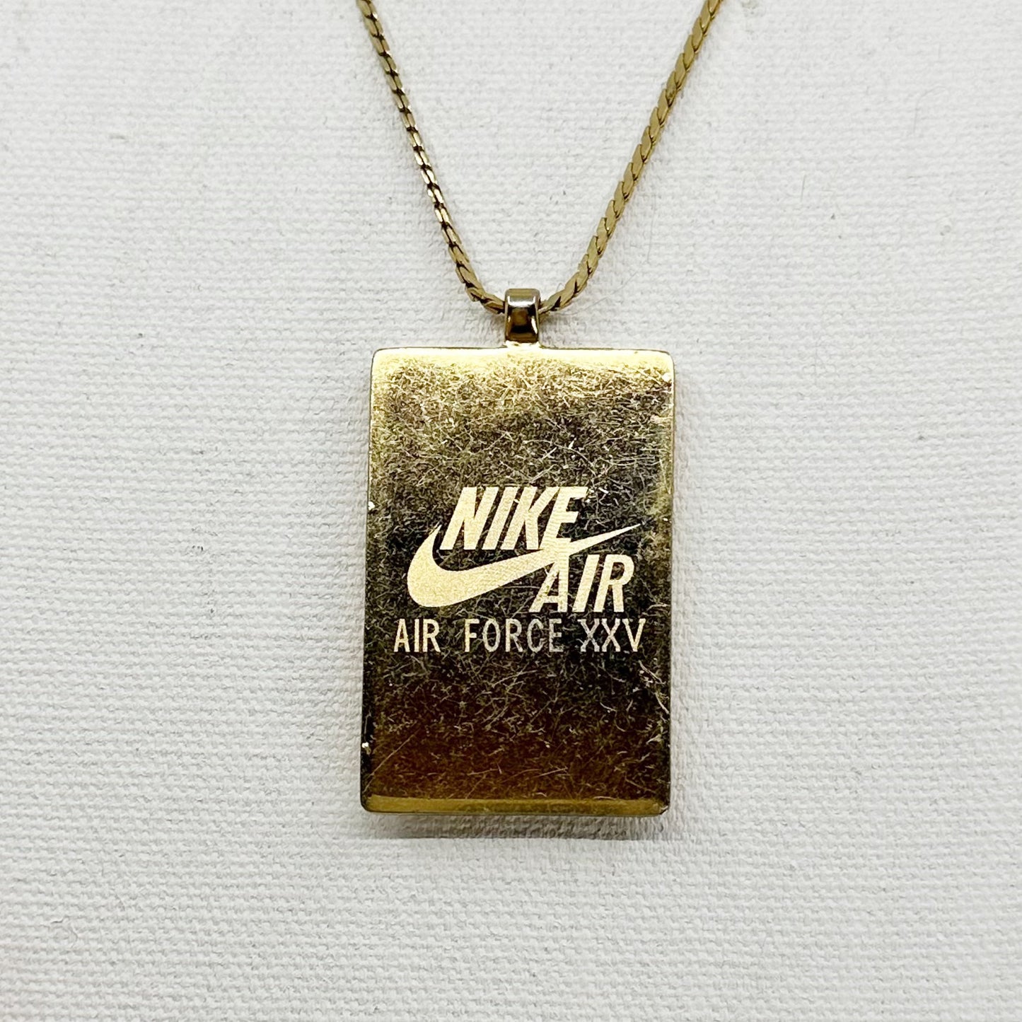 Nike Air Force XXV Gold tone necklace