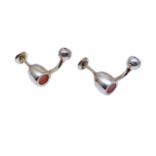 ETRO silver enamel wine glass cufflinks