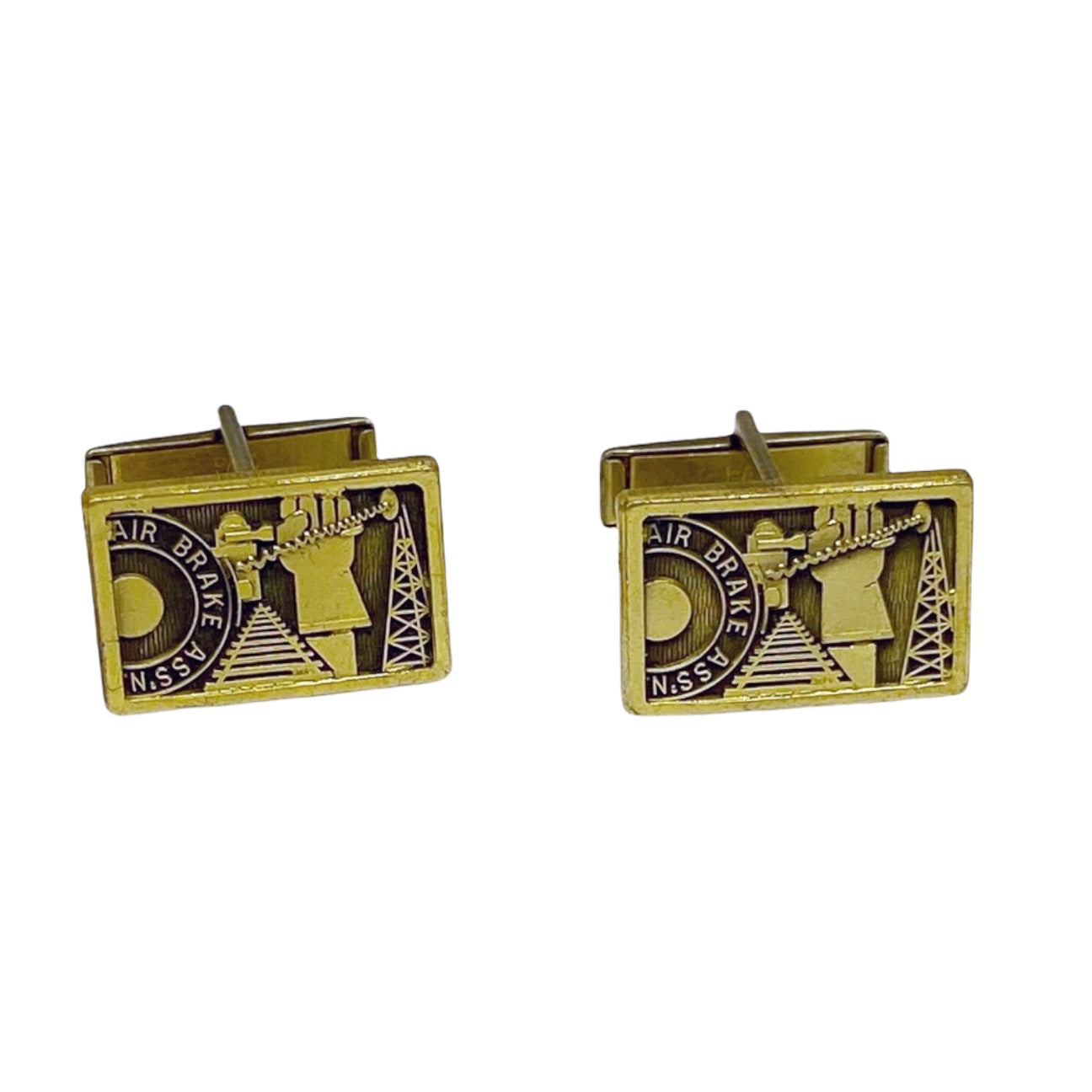 air brake association brass Cufflinks