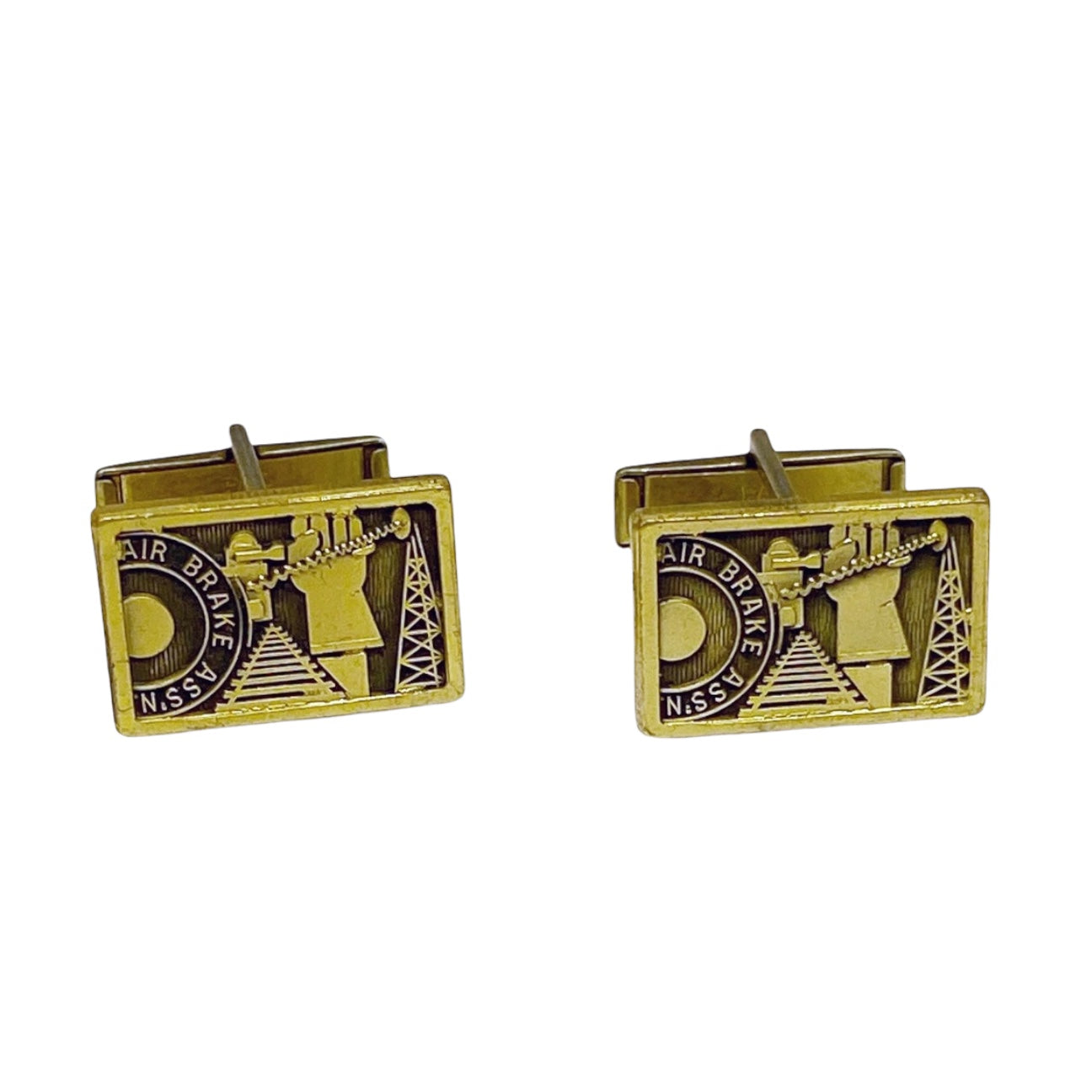 air brake association brass Cufflinks