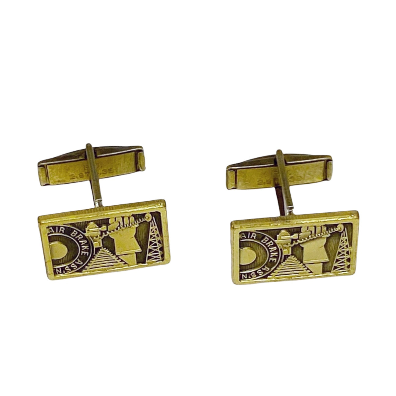 air brake association brass Cufflinks