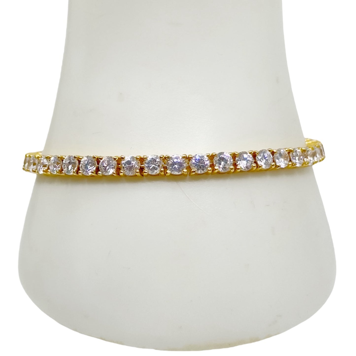 Gold Filled cubic zirconia tennis bracelet