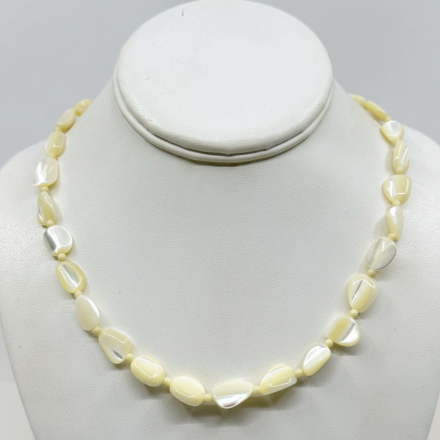 Hand Made Mother of Pearl beads necklace