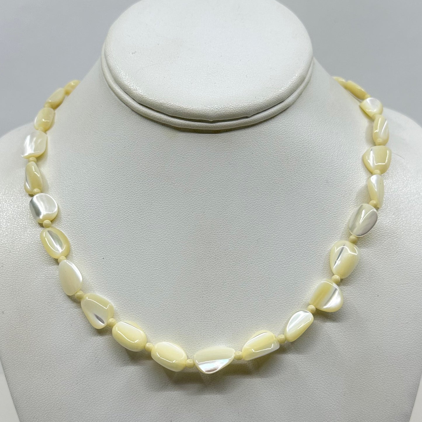 Hand Made Mother of Pearl beads necklace