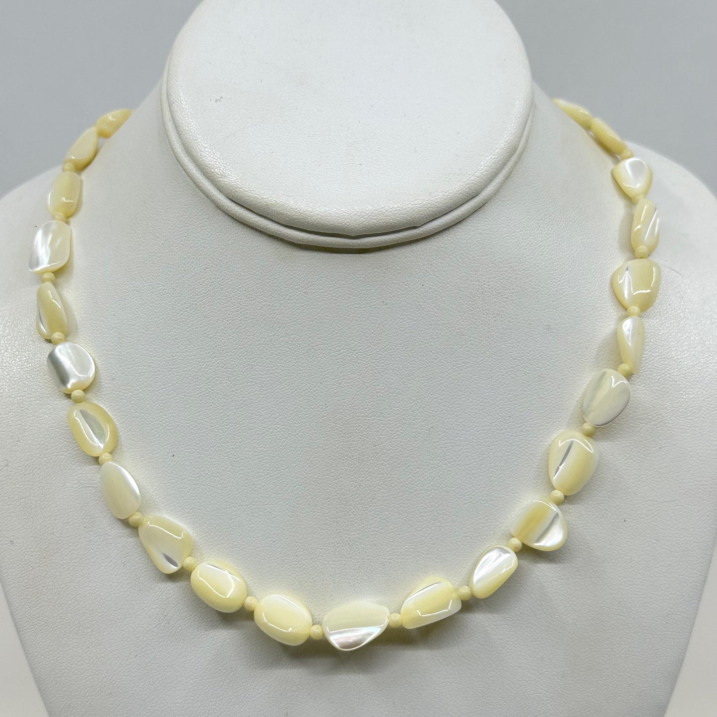 Hand Made Mother of Pearl beads necklace