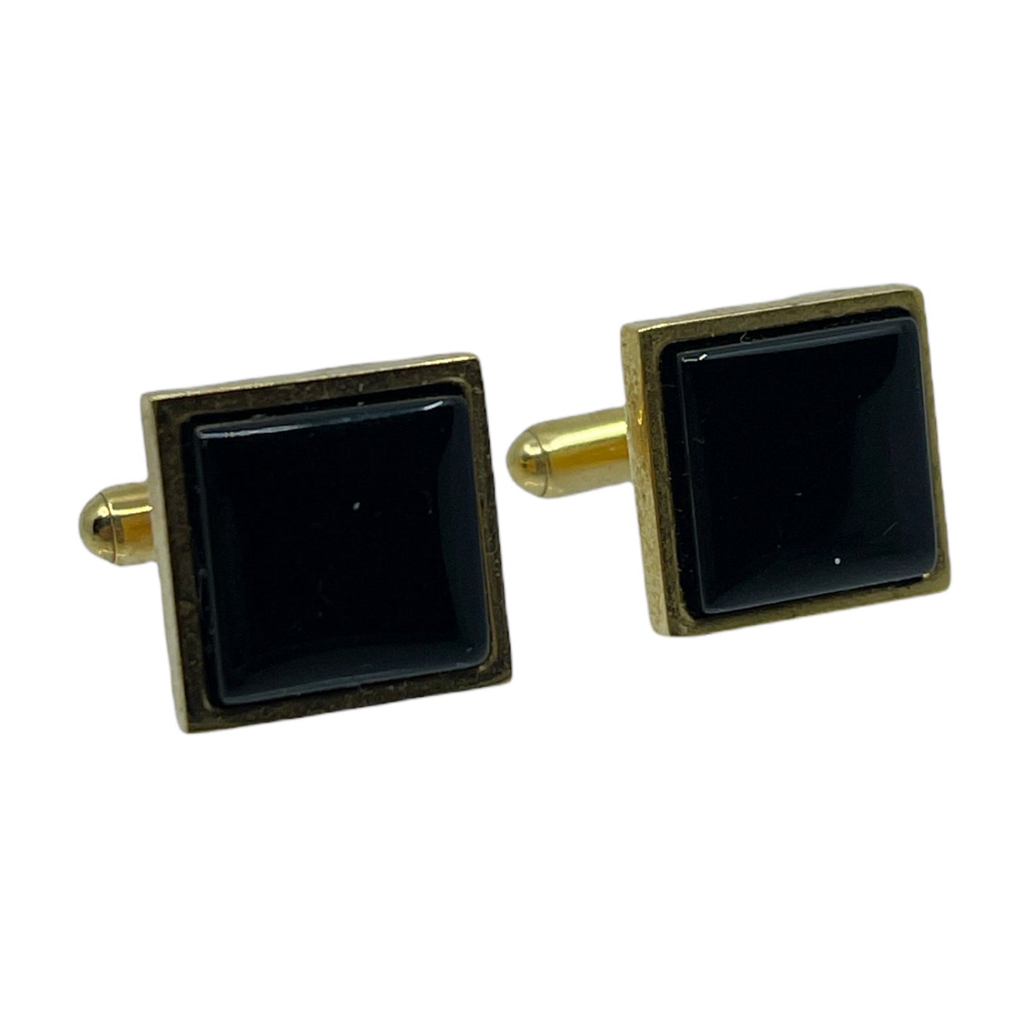 Gold filled onyx cufflinks