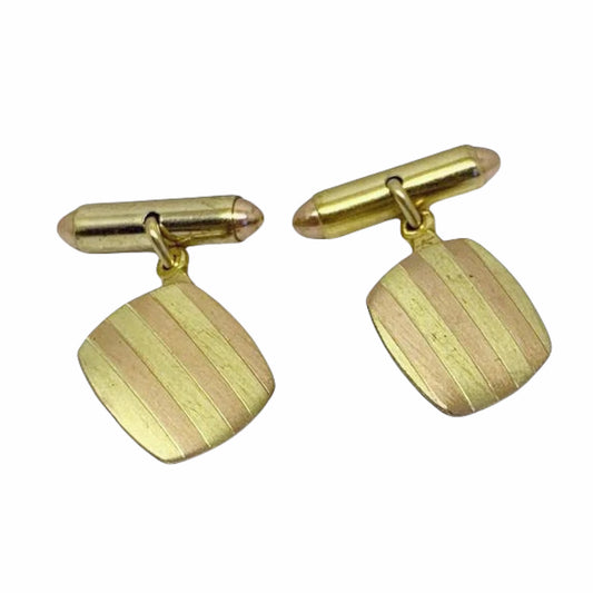 KREISLER 12k GF yellow rose gold cufflinks