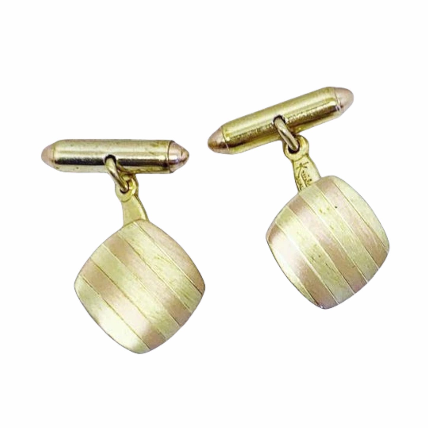 KREISLER 12k GF yellow rose gold cufflinks