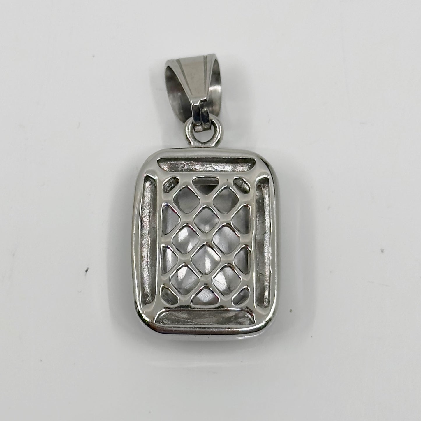 Silver tone Swarovski crystal pendant