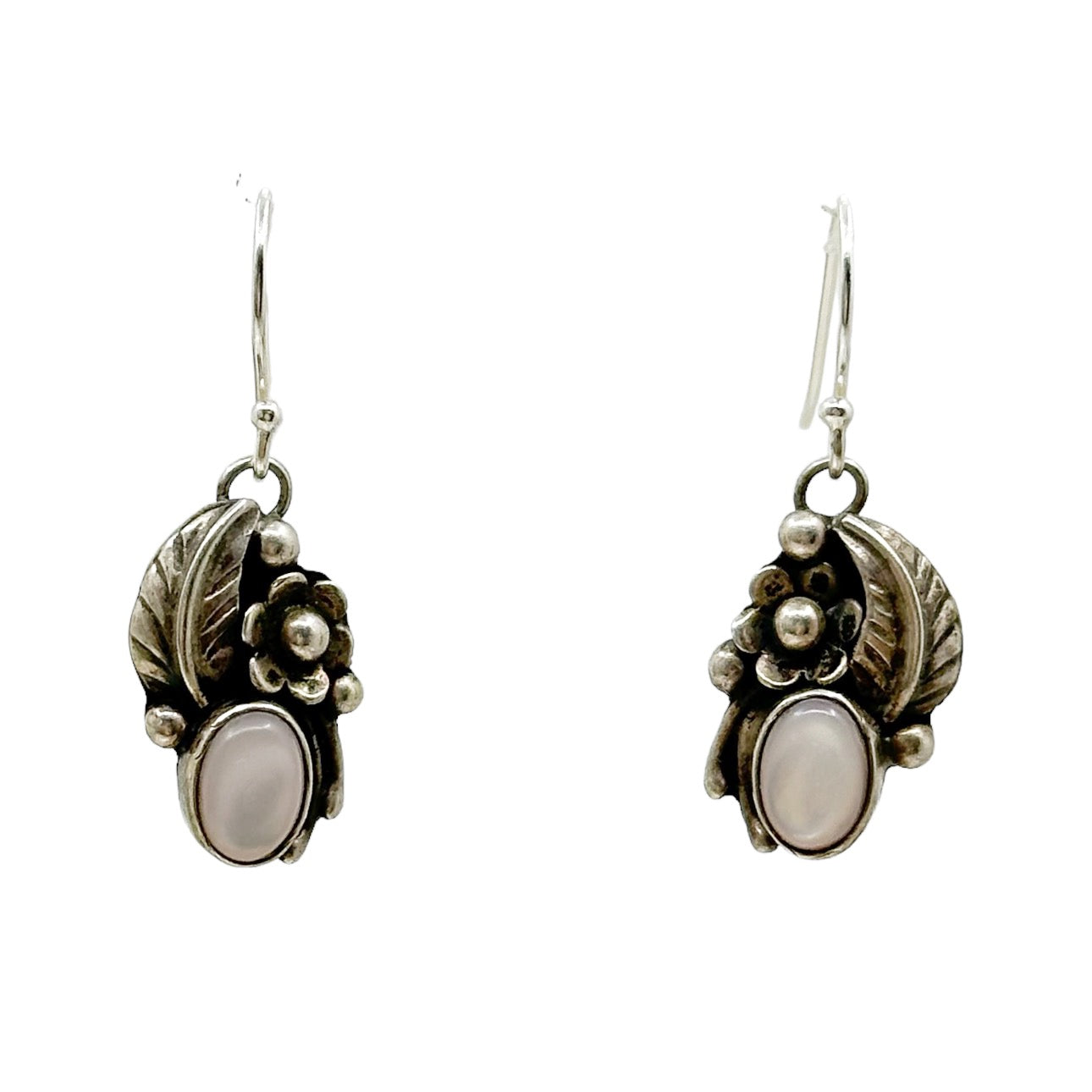 Navajo Sterling silver mother of pearl earrings