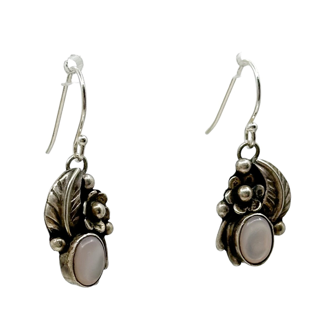 Navajo Sterling silver mother of pearl earrings