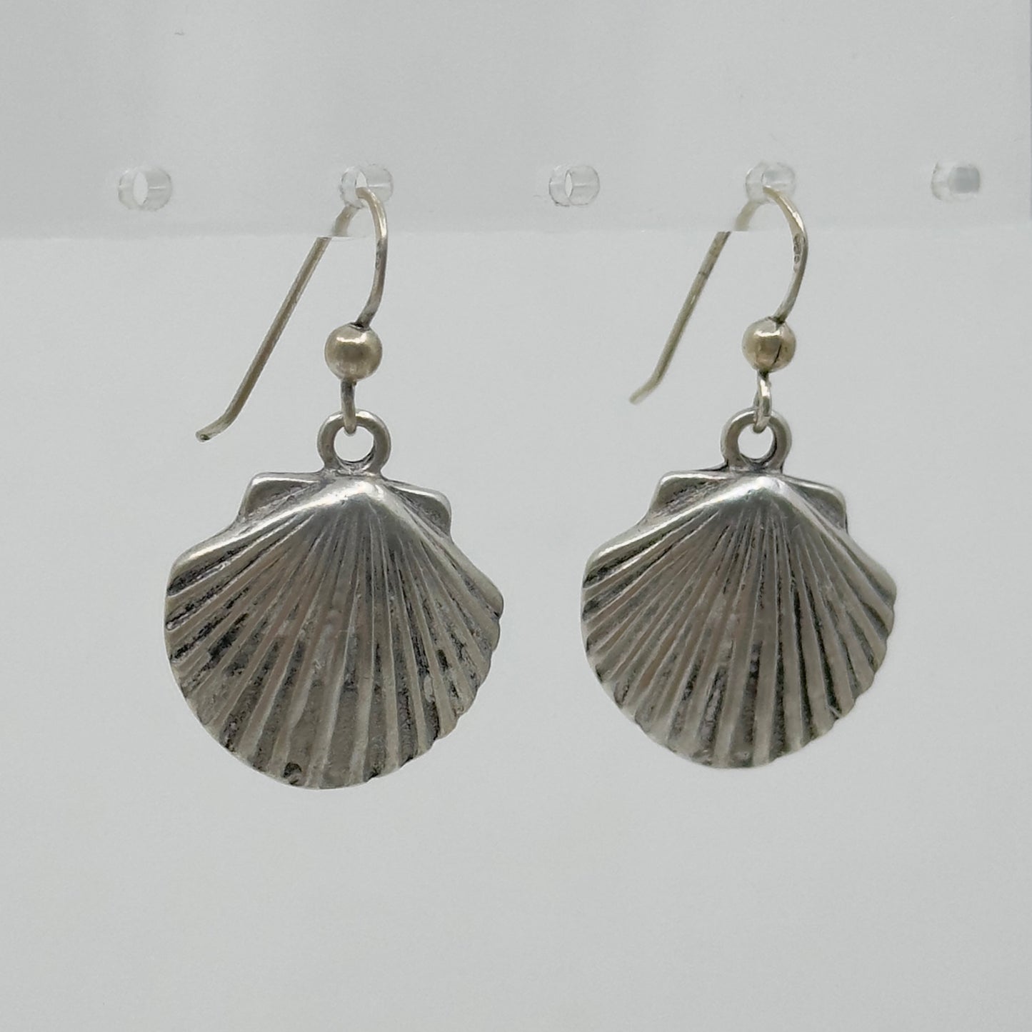 Sun West Silver Co Sterling silver shell drop earrings