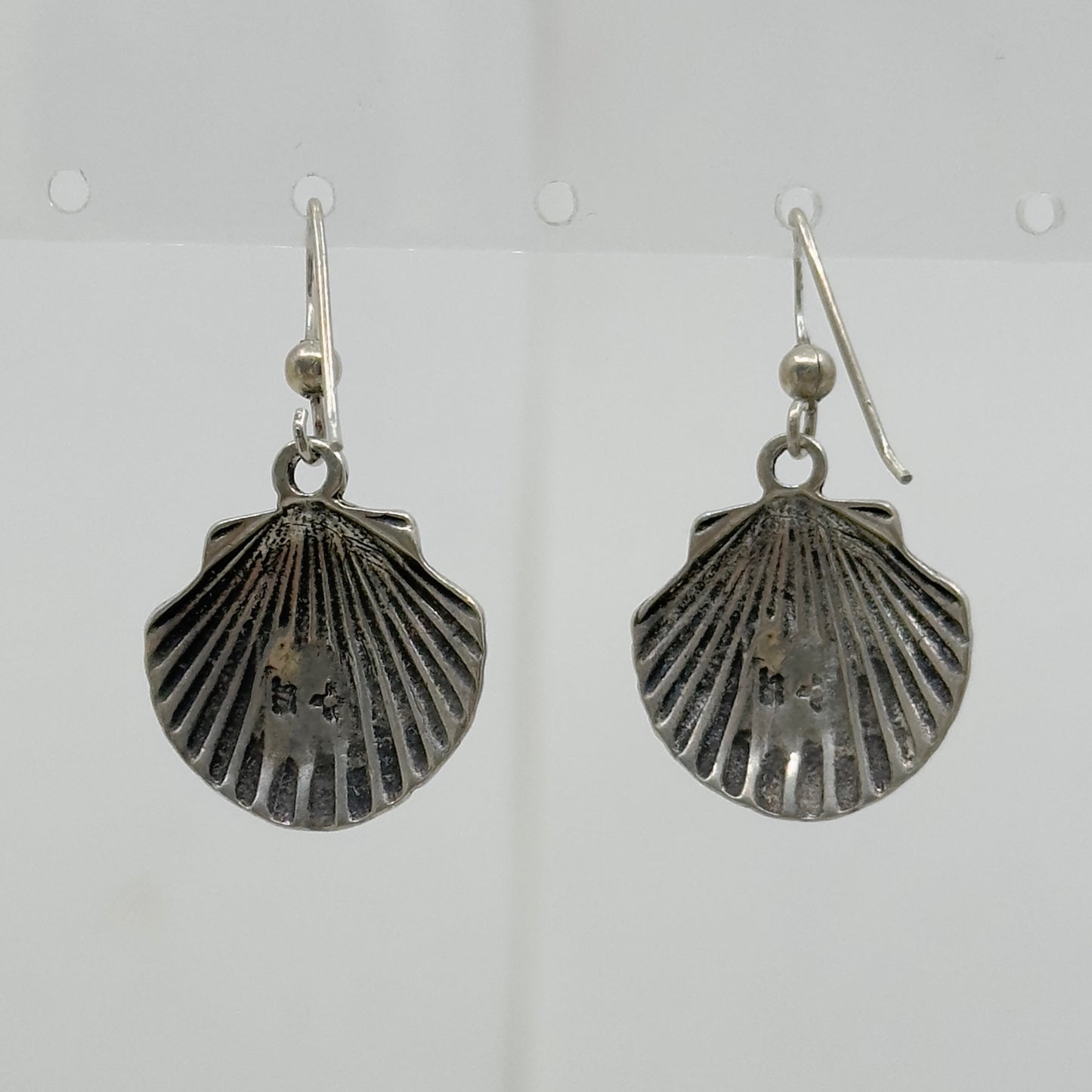 Sun West Silver Co Sterling silver shell drop earrings