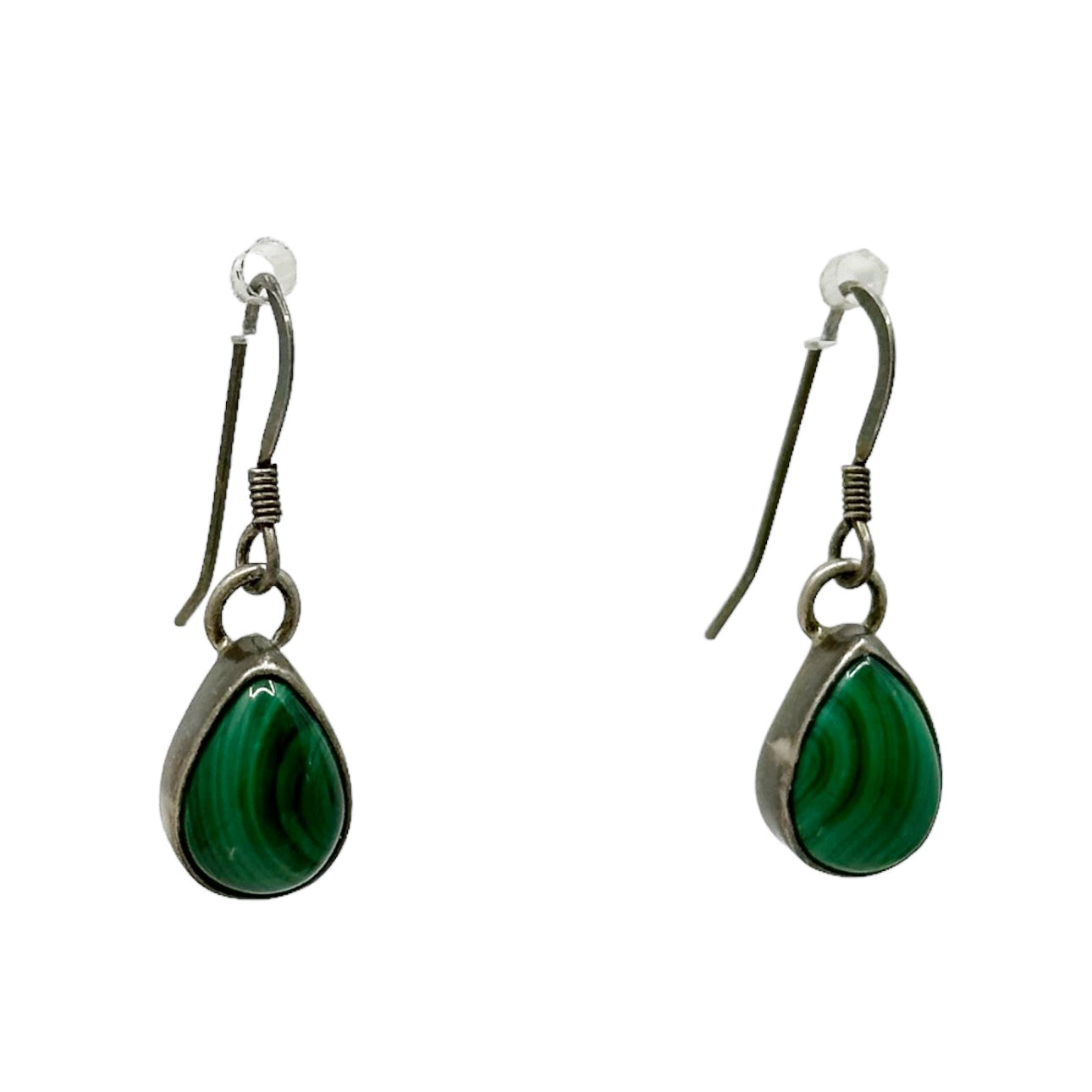 Sterling silver Malachite earrings