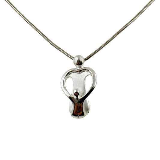 Carolyn Pollack Relios sterling silver Loving family pendant necklace - GM233