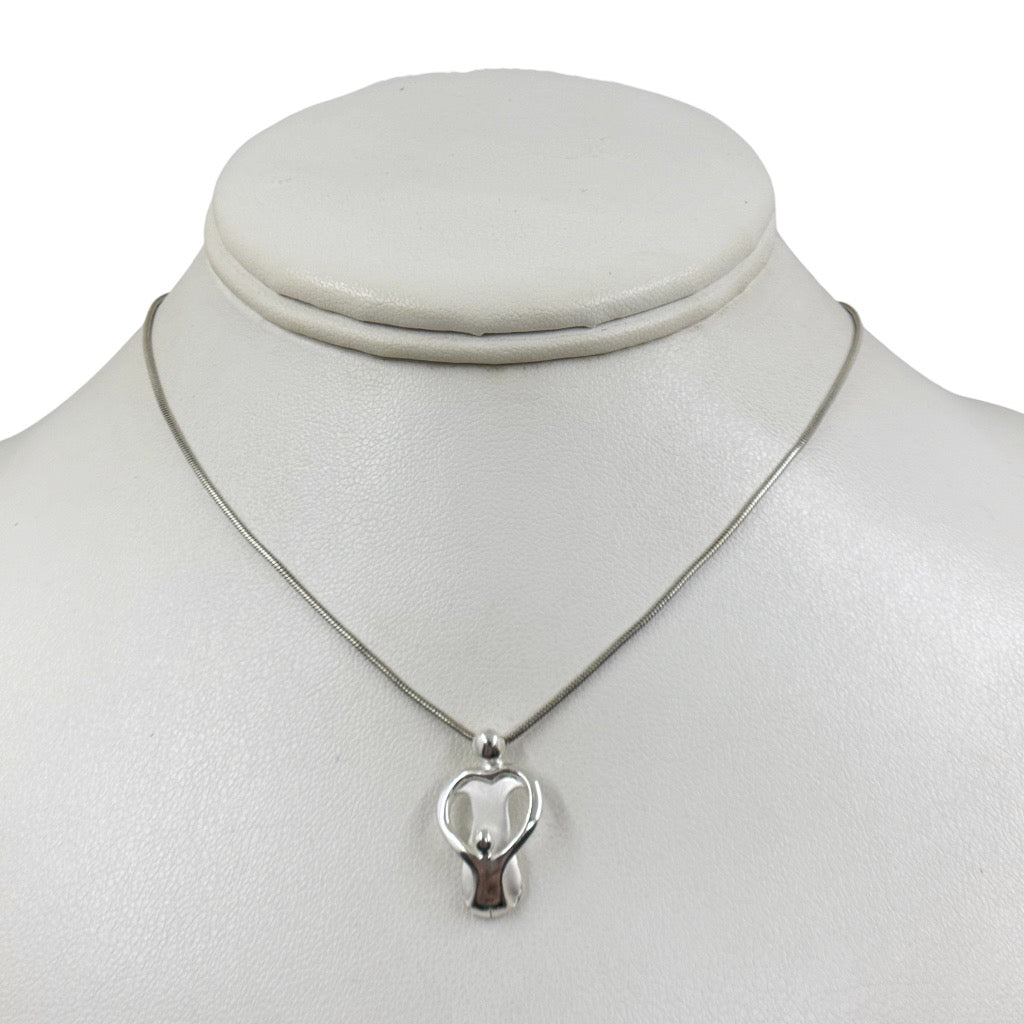 Carolyn Pollack Relios sterling silver Loving family pendant necklace - GM233