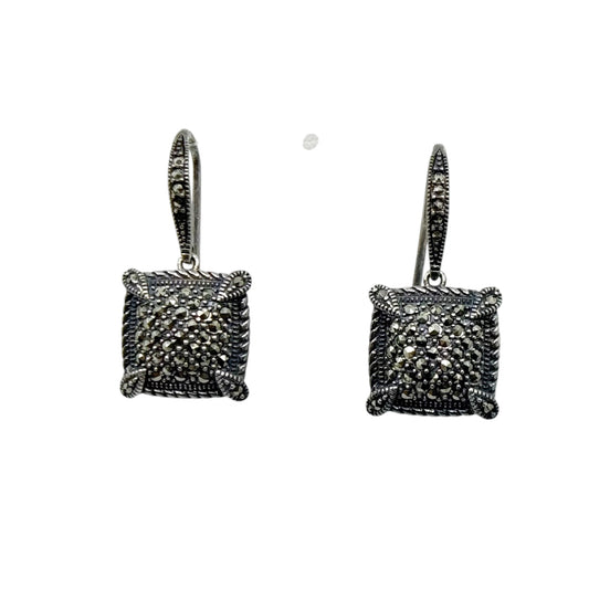 Marc sterling silver marcasite drop earrings - GM234
