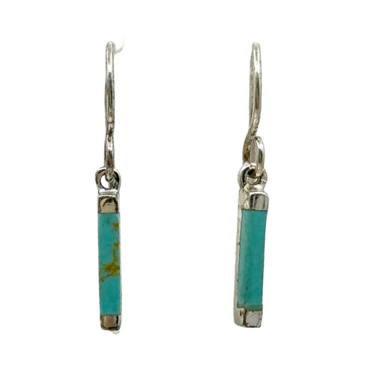 Sterling silver Turquoise inlay earrings