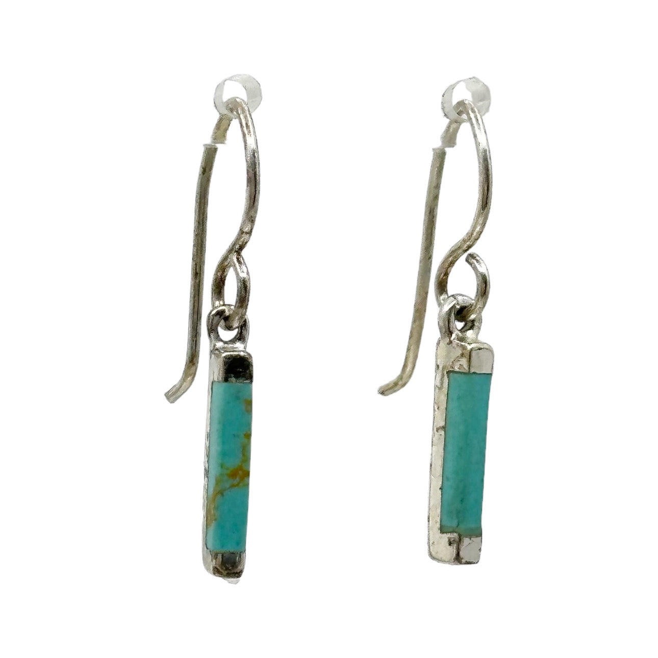 Sterling silver Turquoise inlay earrings