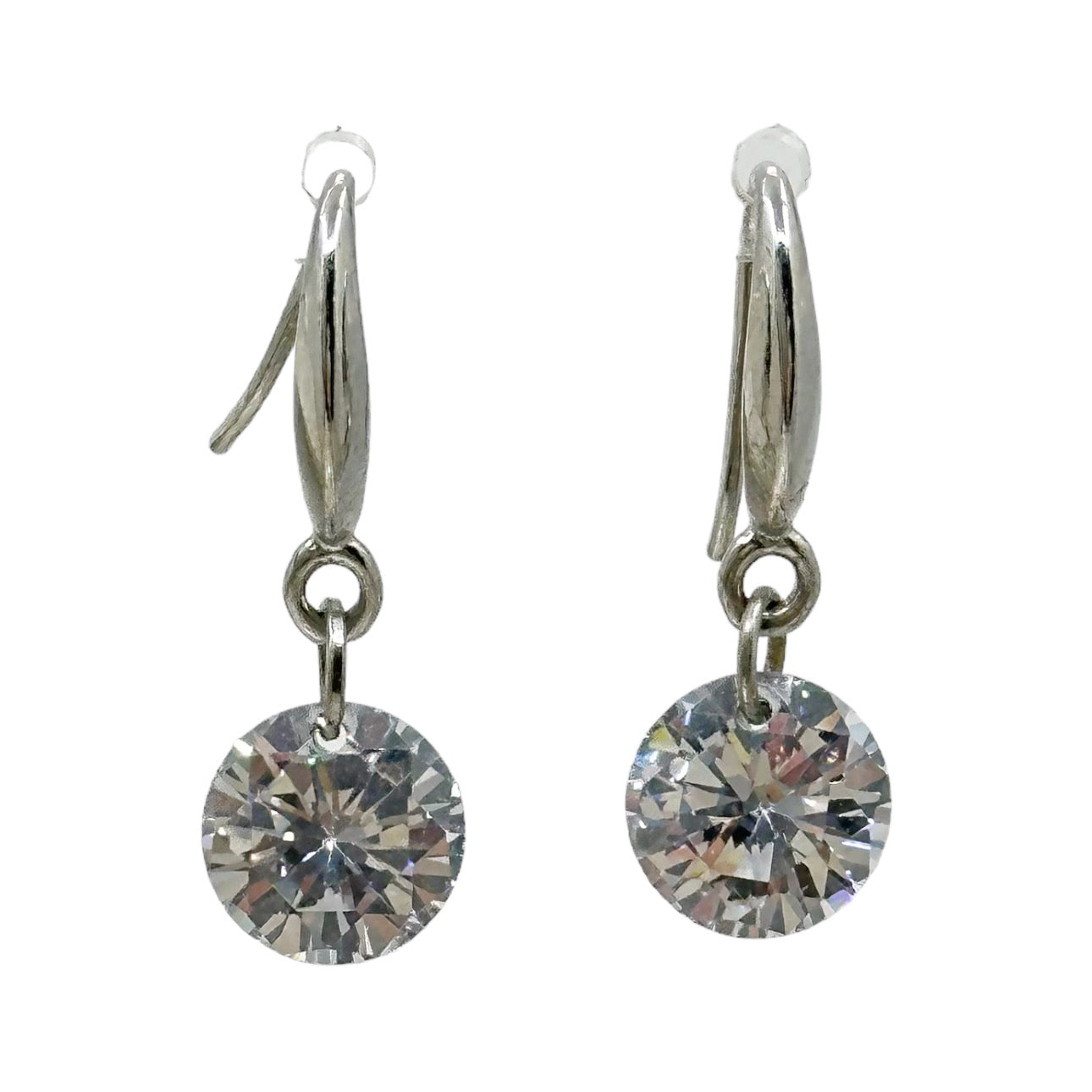 Sterling silver cubic zirconia earrings