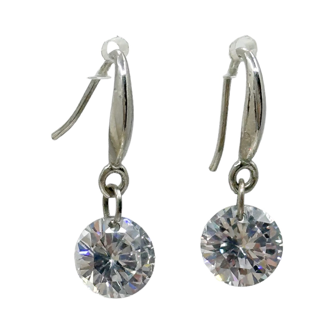 Sterling silver cubic zirconia earrings