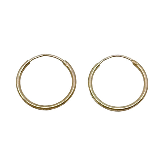 Gold Vermeil Sterling silver hoop earrings