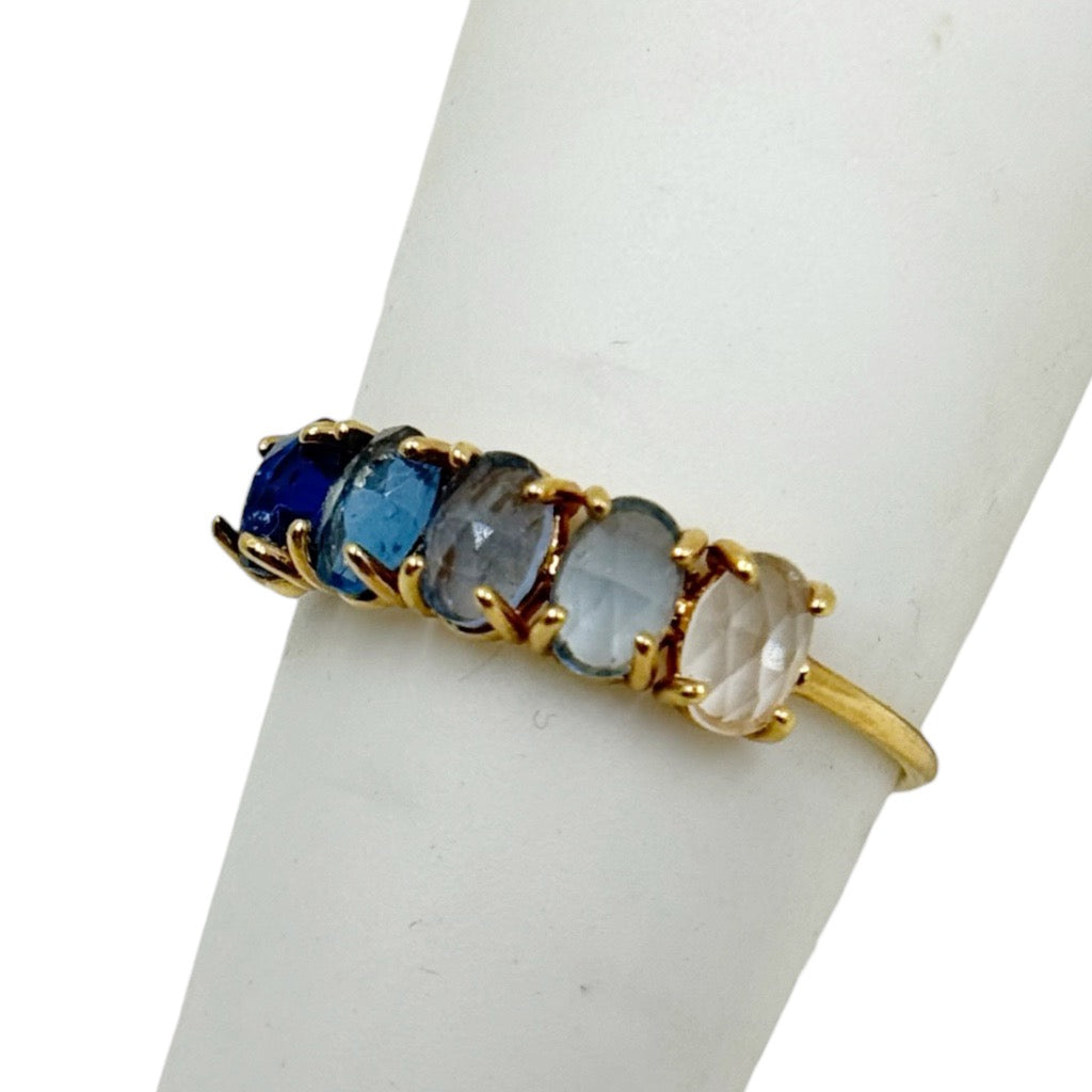 14k Gold Filled Ombre sapphire ring - GM279