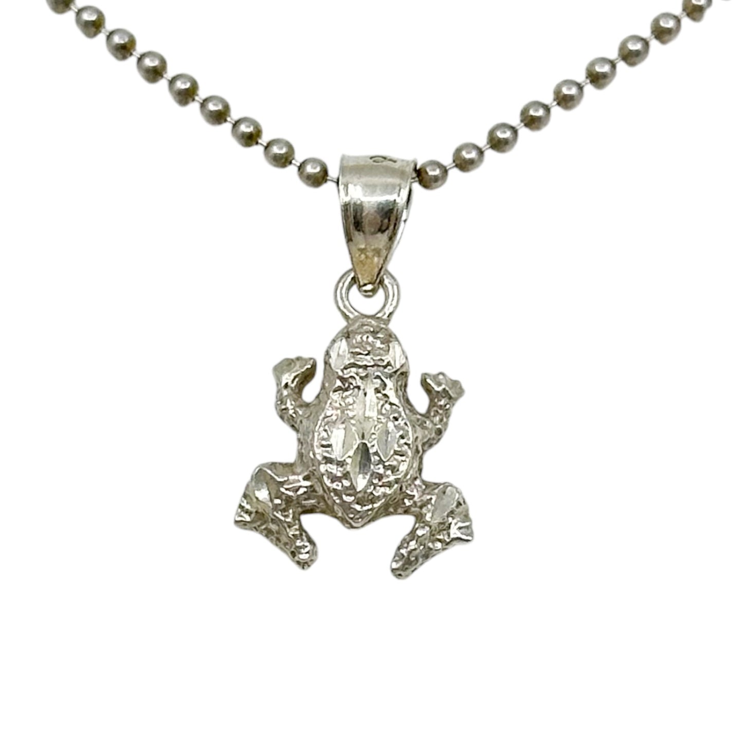 Vintage sterling silver Toad Pendant