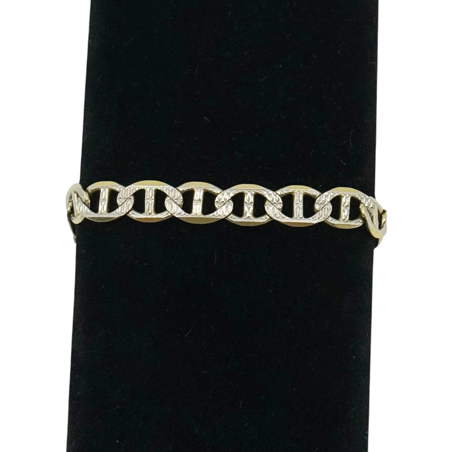 Gold vermeil Sterling silver mariner link bracelet - GM292
