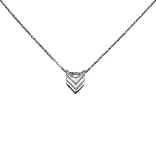 Sterling silver Chevron Pendant necklace