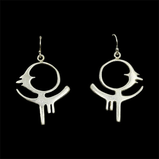 Sterling Silver thunderbird earrings
