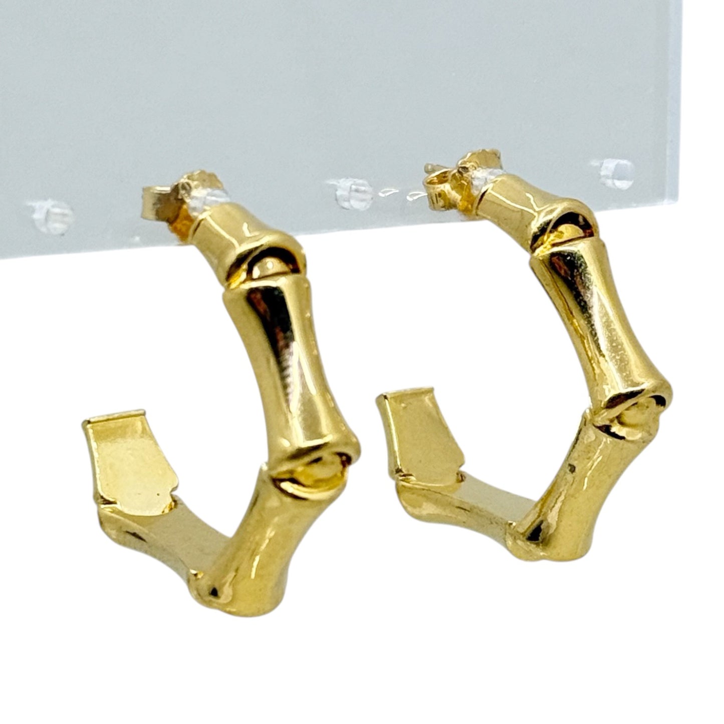 Gold Vermeil sterling silver hoop earrings - GM30