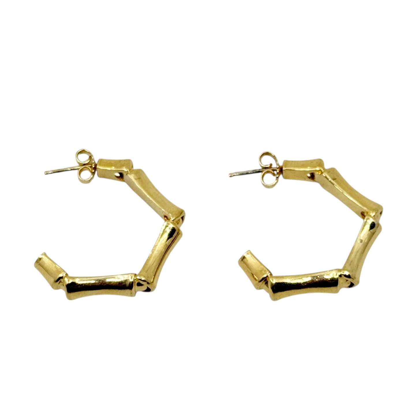 Gold Vermeil sterling silver hoop earrings - GM30