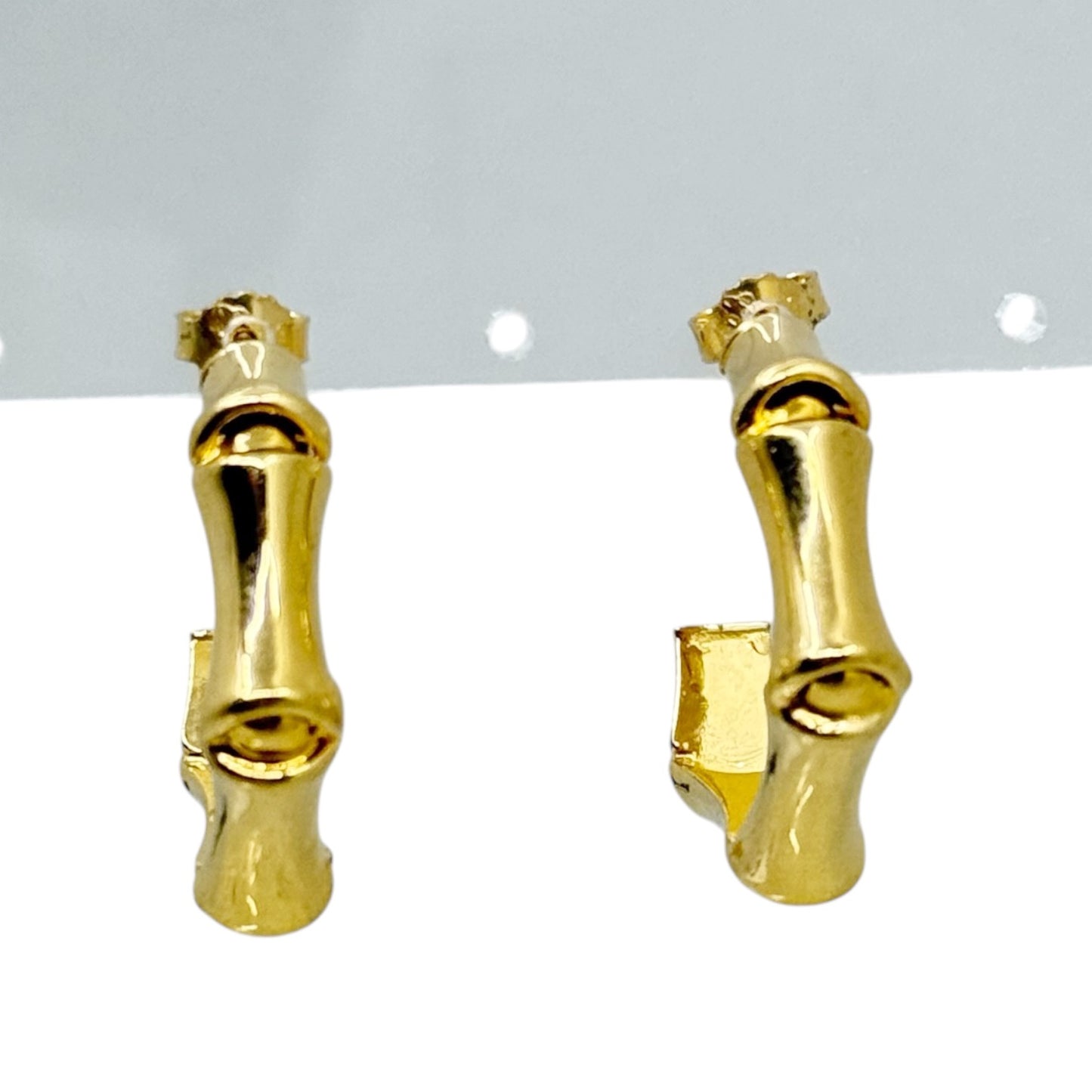 Gold Vermeil sterling silver hoop earrings - GM30