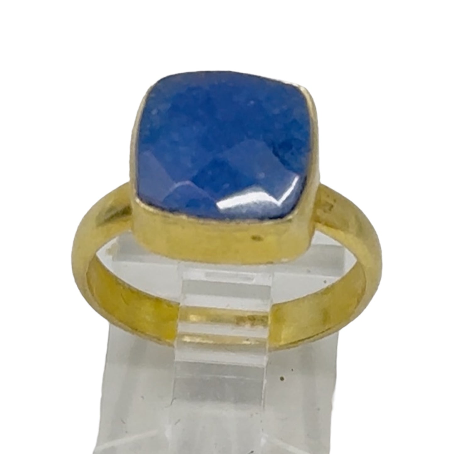 Gold Vermeil sterling silver sapphire ring - GM316