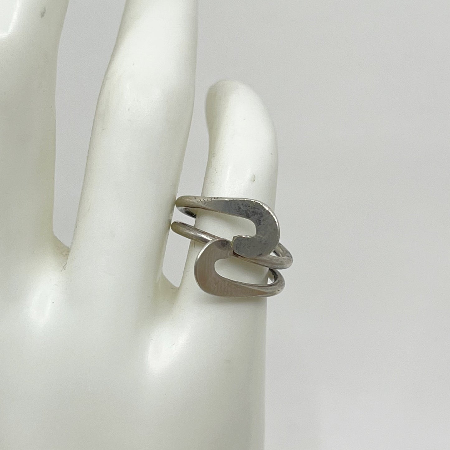 Mid Century 800 silver ring