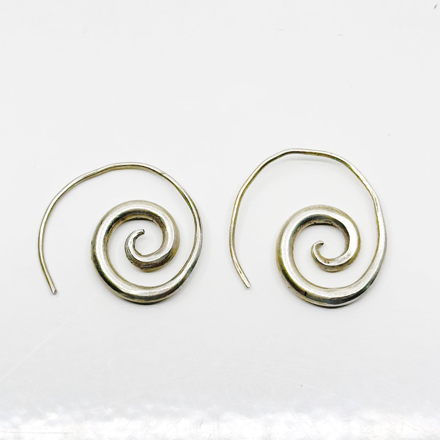 Vintage Sterling silver spiral earrings