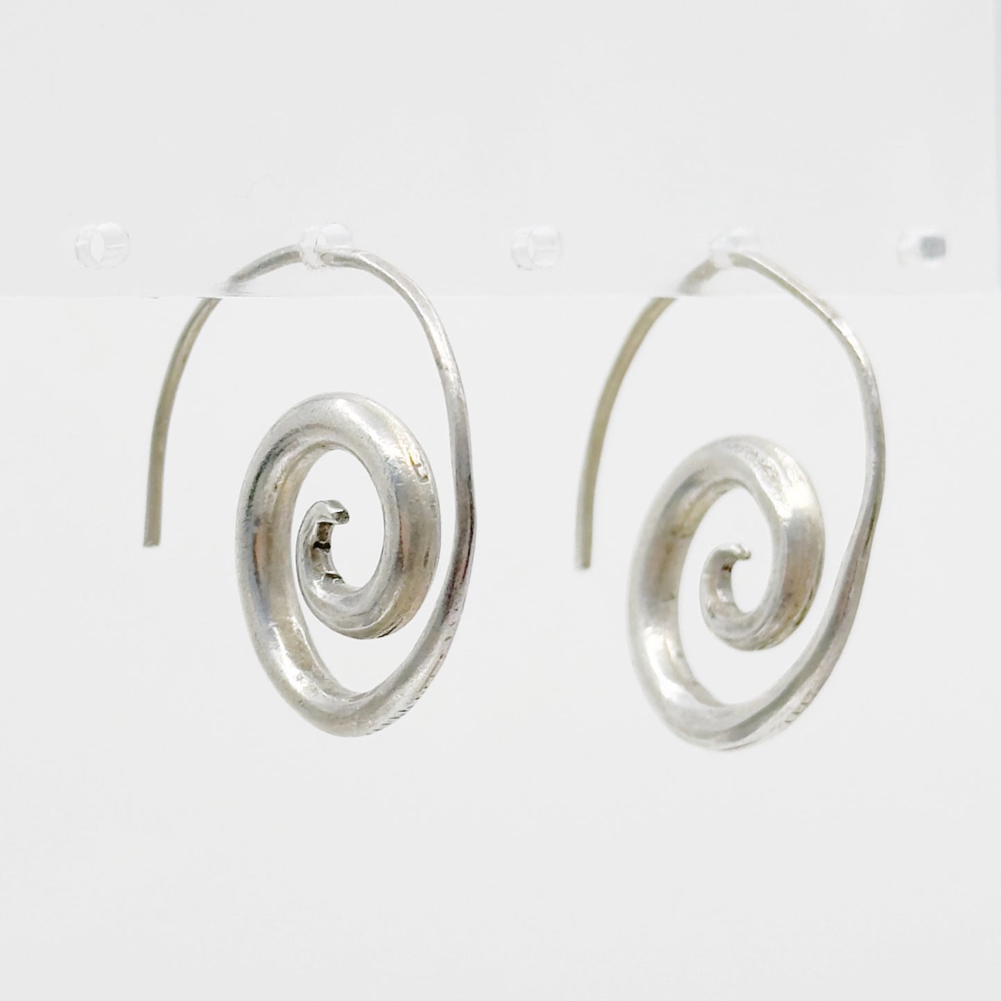 Vintage Sterling silver spiral earrings