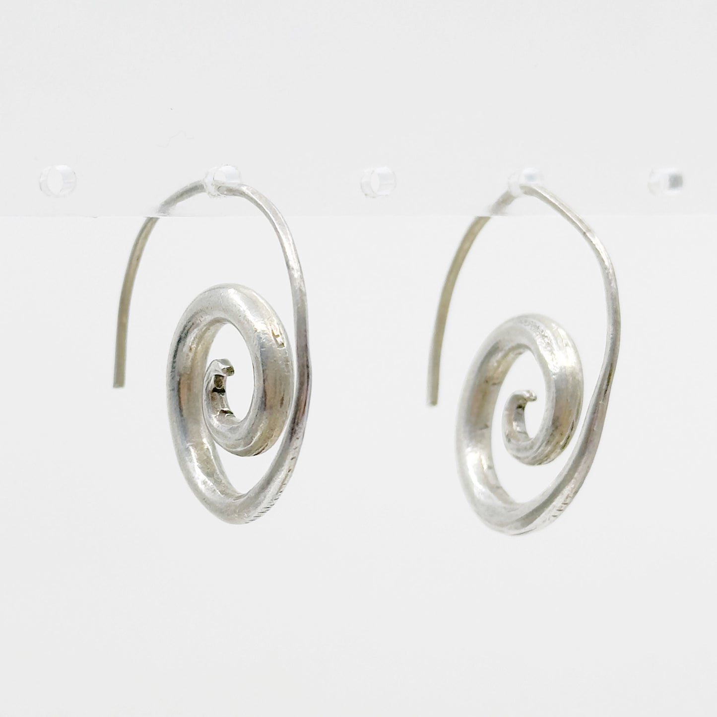 Vintage Sterling silver spiral earrings