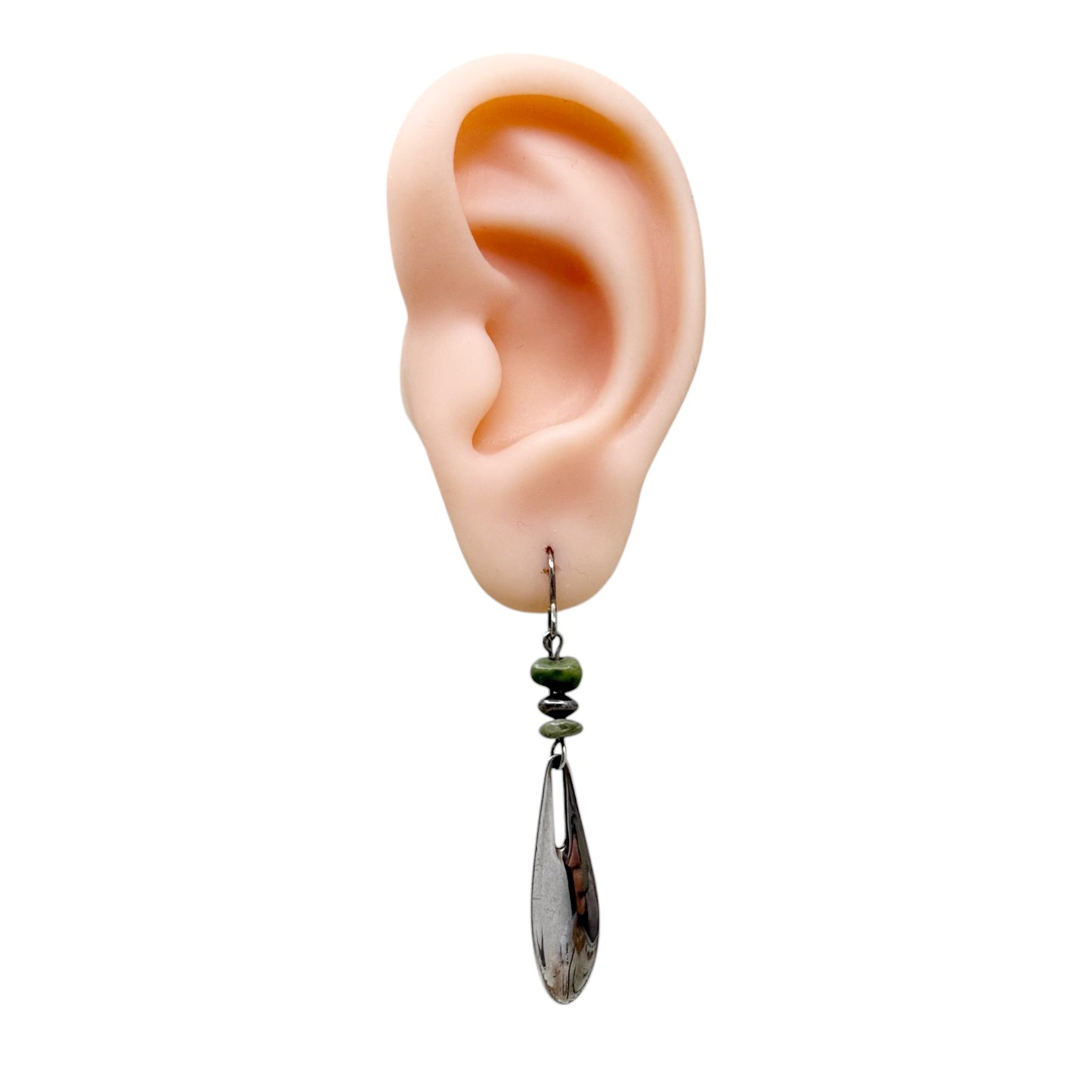 Robert Lee Morris RLM sterling silver turquoise drop earrings - GM344